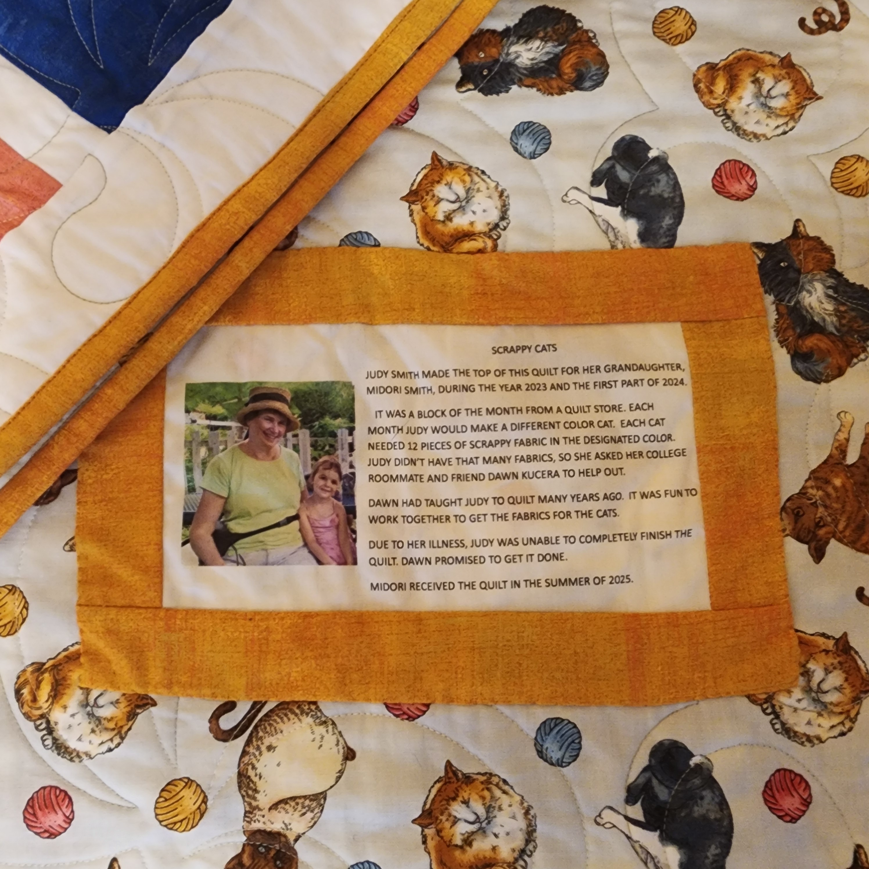 Handmade quilts that remain a reminder of a loved one's care